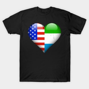 Half American Half Sierra Leonean - Gift for Sierra Leonean From Sierra Leone T-Shirt